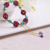 Stunning Garnet and Topaz stone charming bracelets in four beautiful colors Blue Pink Purple Yellow Gem Stone Beads Fine jewelry Creative Gifts