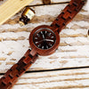 Prepare for compliments with this simple clean Dark Cherry colored soul soothing Wood Watch.  Shop Now