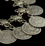 Antique Silver Coin Anklet