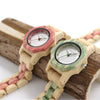 Fresh light and lively natural Bamboo Watch w/gorgeous Gemstone detail Shop TomLew Watch Collection Now