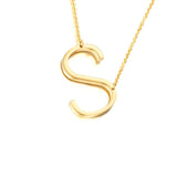 •	18” Princess length chain with beautiful jumbo gold letter charm •	Adjustable 3” extension at the closure for maximum comfort and style •	Fresh… Stylish… Casual… Cool… Sexy… Fun… •	Letters are so much fun to wear… Represent yourself or significant other, kids, or favorite family member… •	Prepare for compliments!