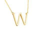 •	18” Princess length chain with beautiful jumbo gold letter charm •	Adjustable 3” extension at the closure for maximum comfort and style •	Fresh… Stylish… Casual… Cool… Sexy… Fun… •	Letters are so much fun to wear… Represent yourself or significant other, kids, or favorite family member… •	Prepare for compliments!