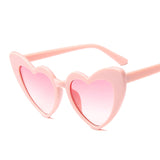 8 Beautiful Colors UVA & UVB Protection Fun Heart Shaped Hand Polished Frame Polycarbonate UV400 Lenses