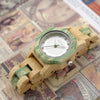 Fresh light and lively natural Bamboo Watch w/gorgeous Gemstone detail Shop TomLew Watch Collection Now