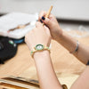 Fresh light and lively natural Bamboo Watch w/gorgeous Gemstone detail Shop TomLew Watch Collection Now