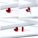 •	A TomLew favorite •	Red, Turquoise studs sculpted into hearts •	Beautifully crafted red stone with a sterling silver closure •	Small subtle beauty, less than ½ inch W and L •	Impeccable quality  •	100% Sterling Silver and Red Turquoise Stone •	Prepare for compliments!