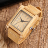 Prepare for compliments with this simple clean caramel colored leather band bamboo watch.  Shop Now