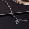 •	Beautifully crafted anklet rarely seen •	Beautiful Antique Silver plating •	Exceptional Quality •	Sexy Foot Fashion with beautiful daisy flowers and a dangling heart •	Metal / Lead Free  •	Approx. 8.5” length to comfortably fit the ankle 