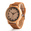 Prepare for compliments with this gorgeous caramel leather and wood watch w/classic buckle closure Shop Now