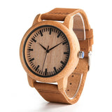 Prepare for compliments with this gorgeous caramel leather and wood watch w/classic buckle closure Shop Now