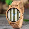 Prepare for questions and compliment sporting this unique fabric faced Cork Band Wood Watch Shop Now